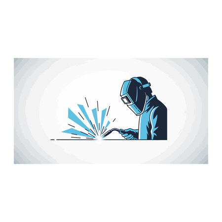 welder with protective mask isolated icon vector illustration desing vector illustration desing