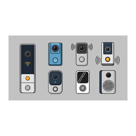 An illustration featuring a diverse set of remote controls in different shapes, sizes, and colors,...