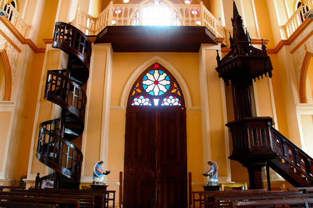 Gate Church Of The Virgin Mary, Chanthaburi, thailandのeditorial素材