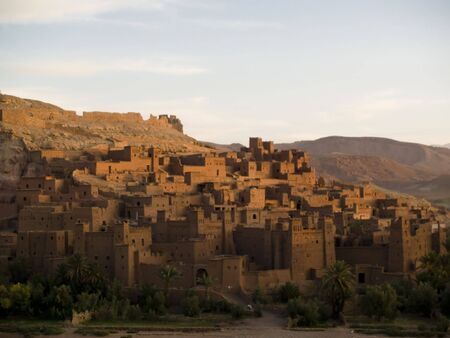 Beauty old city in morocco. Ait Benhaddou. Sunsetの写真素材