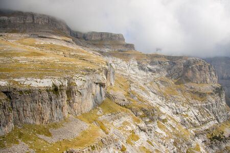 Ordesa National Park in Spain. Canyon Anisclo in rainy day.の写真素材