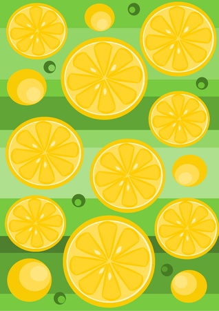 Yellow colorful lemon - beauty background のイラスト素材