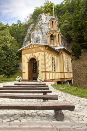 Old wooden chapel in Ojcow - Poland, Europe の写真素材