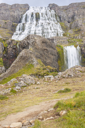 Dynjandi big beauty waterfall - Westfjords, Iceland の写真素材