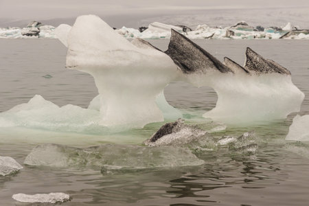 Glacier beauty lake - Jokulsarlon lagoon, Iceland 