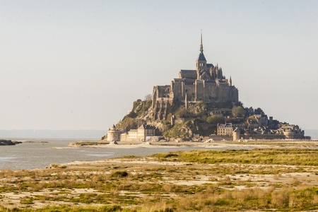 View of - Mont Saint Michele in Normandy, France の写真素材