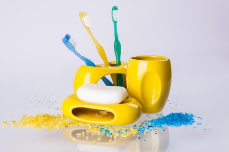 Hygiene accessory on white background.の写真素材