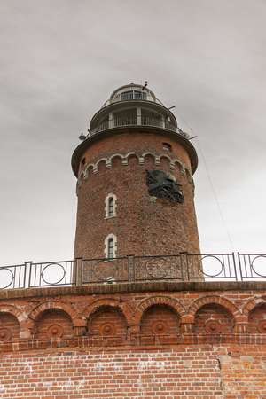 Lighthouse in Kolobrzeg, Poland.の写真素材