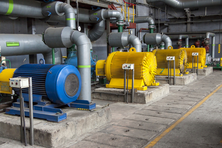 Engine room - power station.のeditorial素材