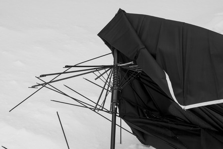Broken umbrella.の写真素材