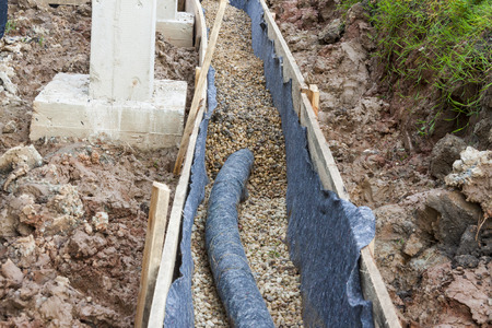 Water protection -drainageの写真素材