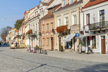 SANDOMIERZ, POLAND - OCTOBER 16:Part of old town on october 16, 2015 in Sandomierz. Sandomierz is among oldest towns in Poland, dating back to at least 1227.のeditorial素材