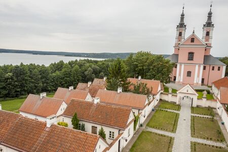 Old Camaldolese monastery in Wigry, Poland.の写真素材