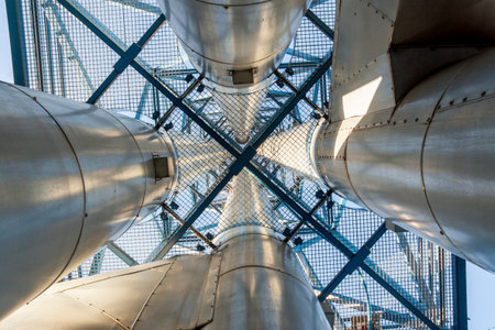 Fumes installation - coal power station, Poland, Europe.