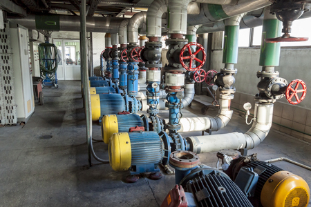 Industrial water pumpの写真素材