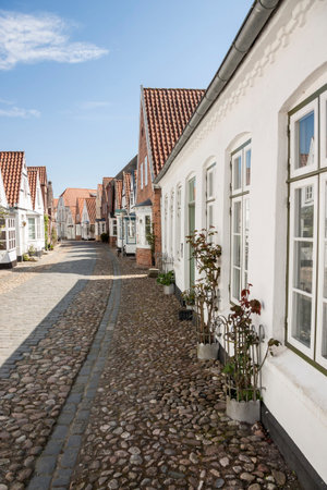 View on old town - Tonder in Denmark, Europe.