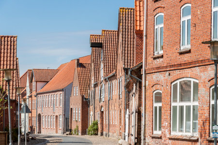 View on old town - Tonder in Denmark, Europe.