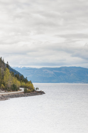 Coastline road 37 near Rjukan - Norway.