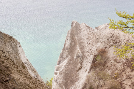 White cliffs - Mons, Denmark, Europe.の写真素材