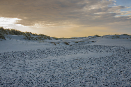 Beach next to Skagen in the northern part of Denmark.の写真素材