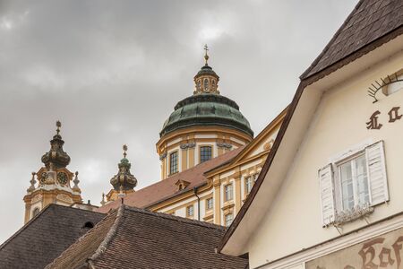 Stift Melk, a Benedictine abbey above the town of Melk - Austriaの写真素材