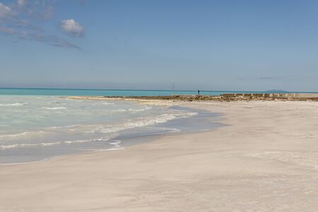 Rosignano (near Vada), white beach in Italy, Toscany.の写真素材