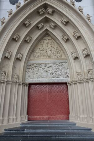 Front of Mariazell - Basilica of the Birth of the Virgin Maryの写真素材