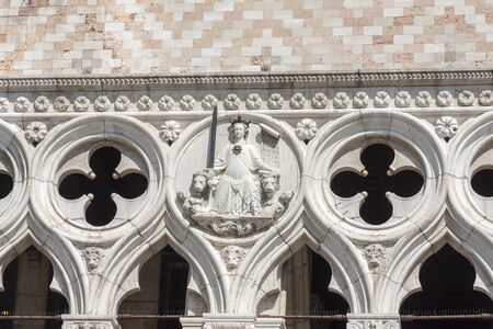 Exterior of Saint Mark's Basilica, Venice, Italyの写真素材