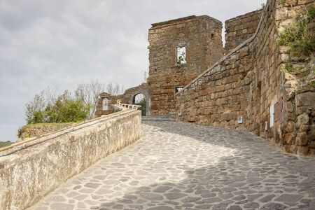 Bagnoregio old town - Tuscany, Italyの写真素材