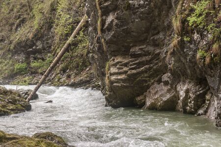 Beauty nature at Vintagr gorge - Slovenia.の写真素材