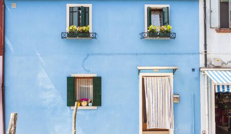 Beauty home  - Burano, Italy.の写真素材