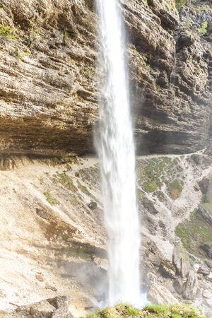 Big Pericnik waterfall in Slovenia.の写真素材
