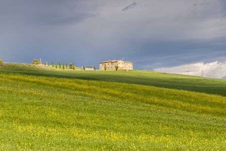 Toscany, Italy - typical landscape. Spring time.の写真素材