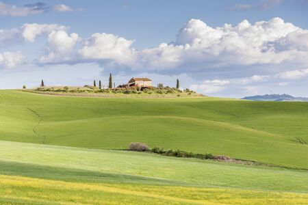 Toscany, Italy - typical landscape. Spring time.の写真素材