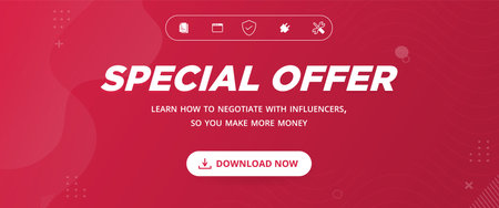Special Offer Flash Sale Poster or banner with download button,red background.Flash Sales banner template design for digital services, promotional banner. Special Offer Flash Sale campaignのイラスト素材