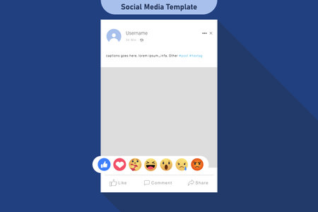 Social media post frame vector illustration. Inspired by social resources. Mock up Vector illustration.のイラスト素材