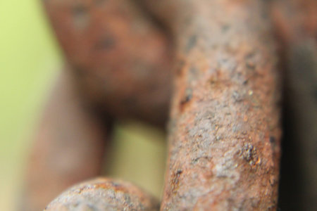 Rusty Chain Close Upの写真素材