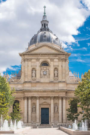 Paris, France, the Sorbonne university, public research school in Franceのeditorial素材