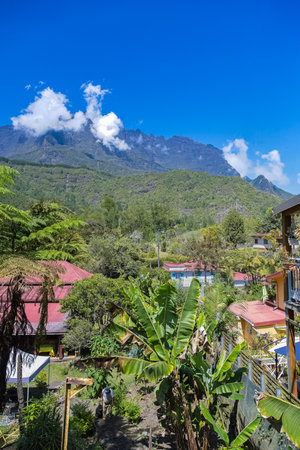 La Reunion, typical cottage in the village of Hell Bourg, in the center of the islandの写真素材