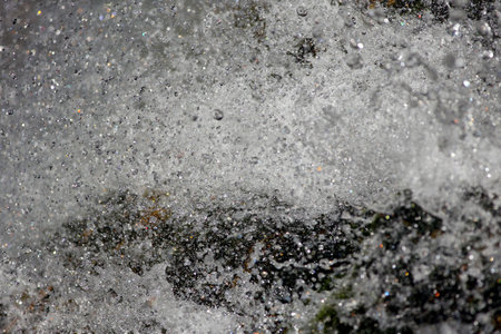 Close-up on a waterfall