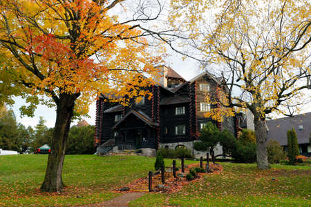 Montebello, Quebec: The Fairmont ChÃ¢teau Montebelloのeditorial素材