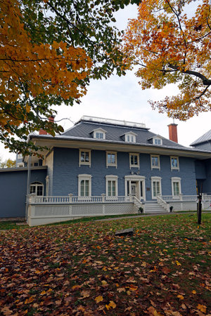 Montebello, Quebec: Parks Canada Manoir-Papineau National Historic Siteのeditorial素材