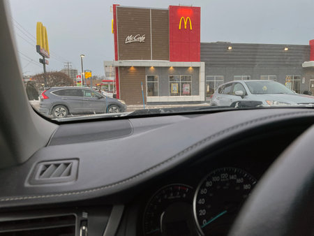 drive-thru at a McDonald's restaurant
