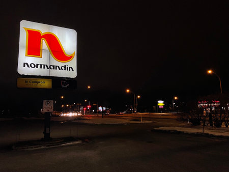 Normandin restaurant in Quebecのeditorial素材