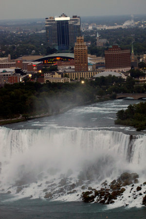 Niagara Falls, Ontario, Canada: View of Niagara Fallsのeditorial素材