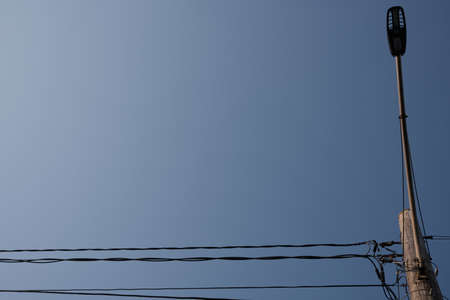 An electric poleの写真素材