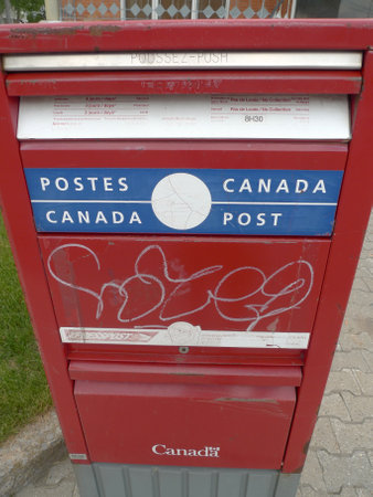 Canada Post mailboxのeditorial素材