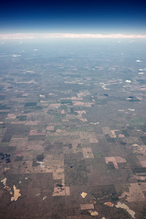 clouds in the sky from airplane window