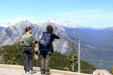 the canadian rocky mountains in banffのeditorial素材