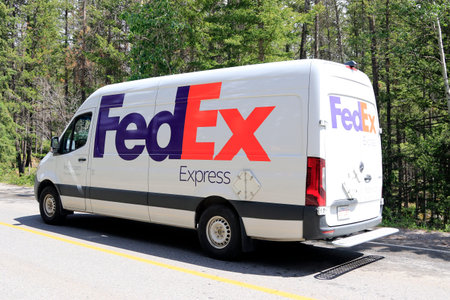 A FedEx delivery truck